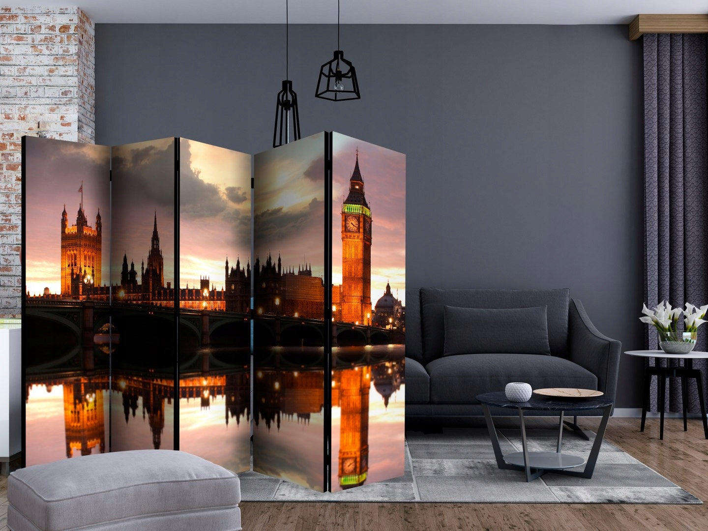 Die Teilung von Big Ben am Abend, London 