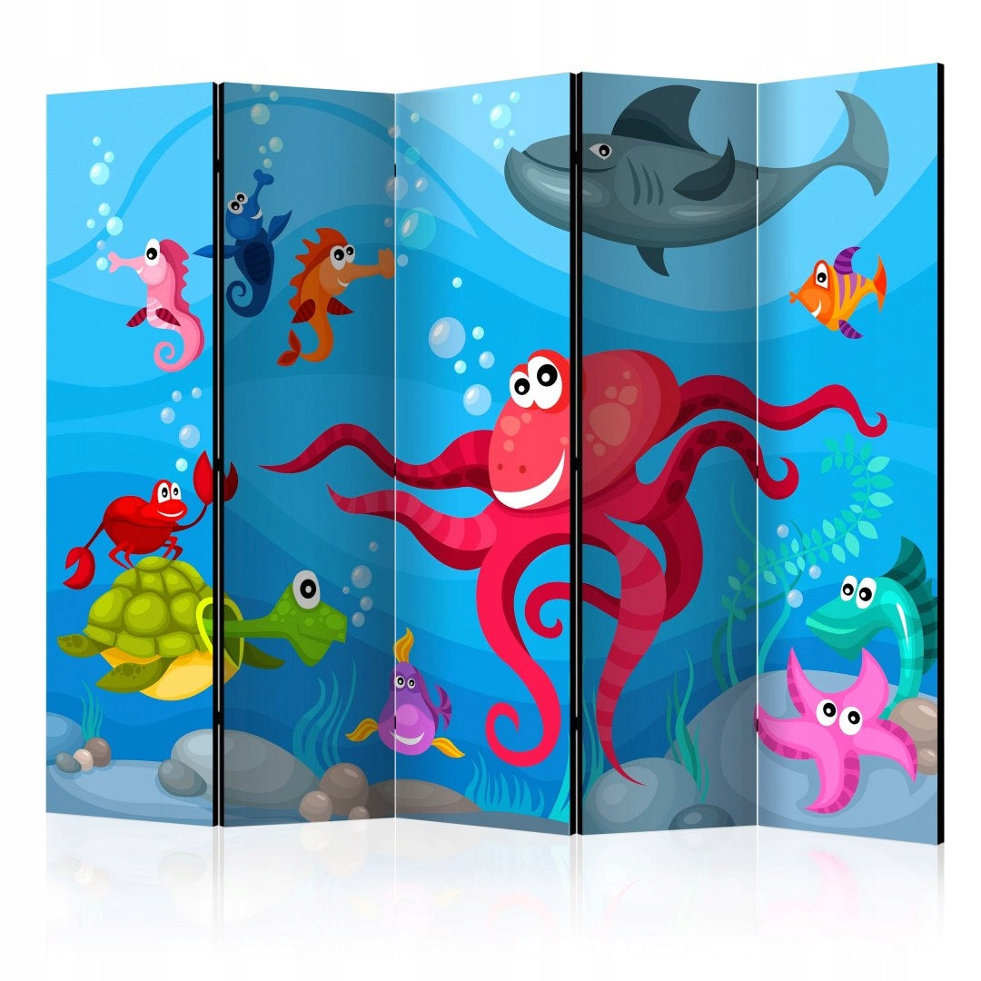 Teilen Sie Oktopus und Hai auf 