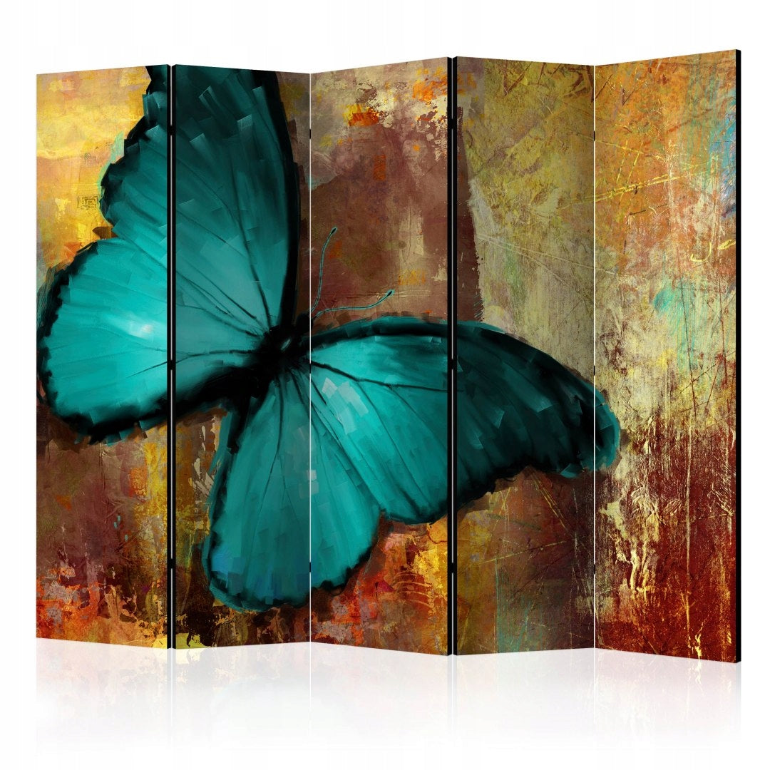 Trennwand mit bemaltem Schmetterling 