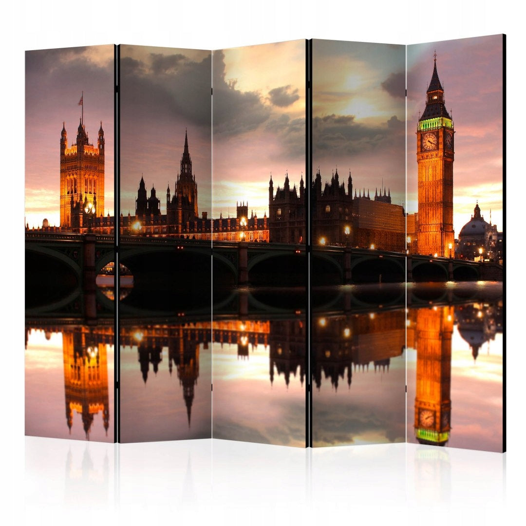Die Teilung von Big Ben am Abend, London 