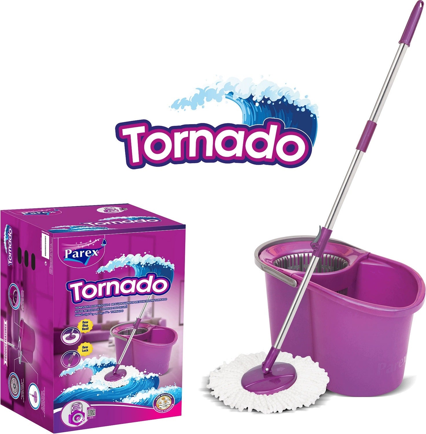 PAREX MOP TORNADO 360° rotační úklidová sada