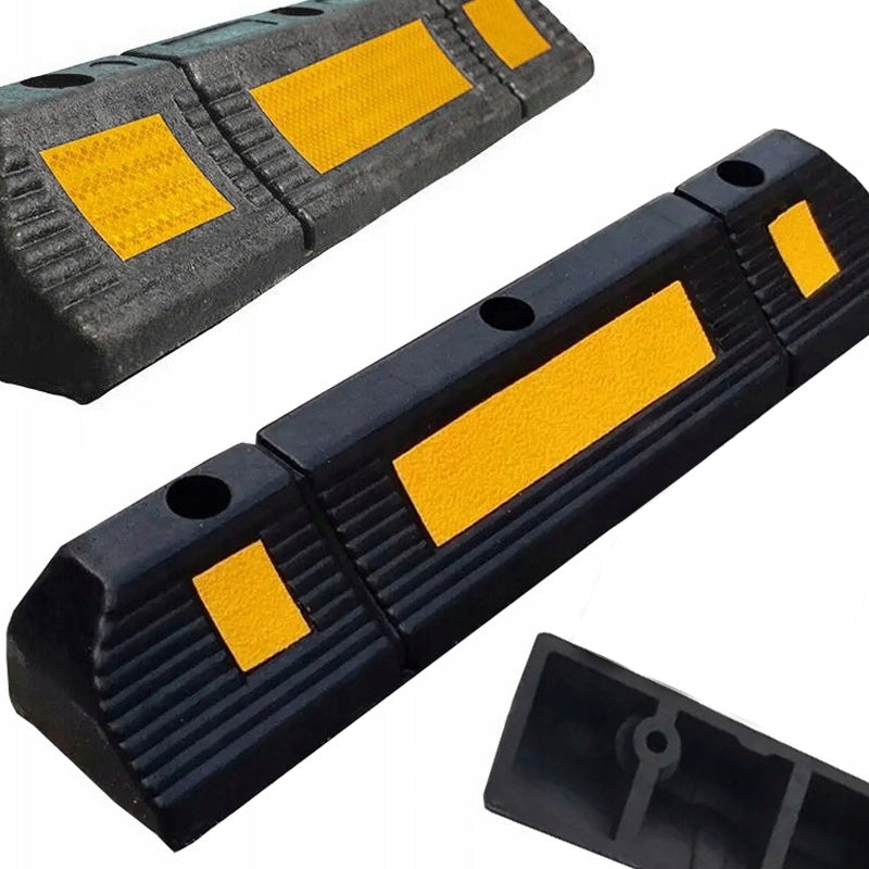 PARKING FENDER SEPARATOR STOP OVERRUN LOCK FOR WHEELS + SCREWS Manufacturer code OGRANICZNIK PARKINGOWY NAJAZD SEPARATOR