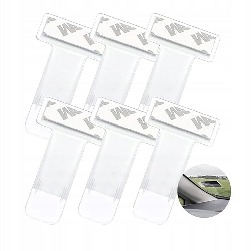 PARKING TICKET HOLDER CLEAR SELF ADHESIVE FOR GLASS 6 PCS