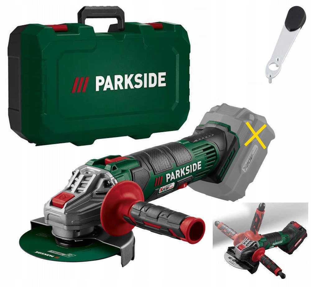 PARKSIDE 20V Cordless Angle Grinder + Case