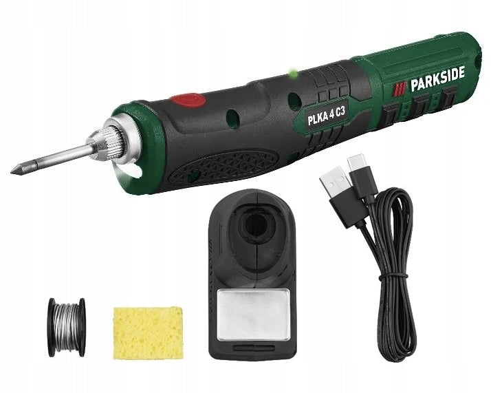 PARKSIDE Latest PLKA 4 C3 4V 470°C USB-C Cordless Soldering Iron Station