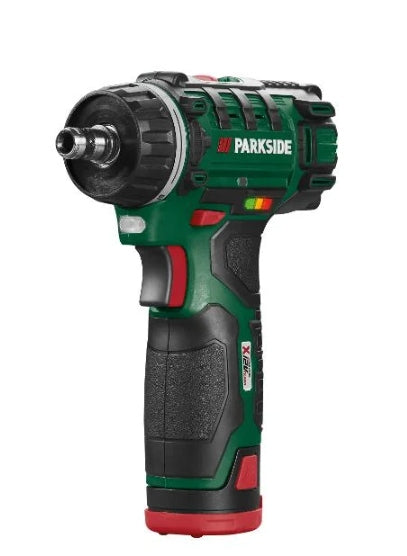 PARKSIDE PBSA 12 E4 12V Cordless LED Drill/Driver + SUITCASE Power supply rechargeable battery