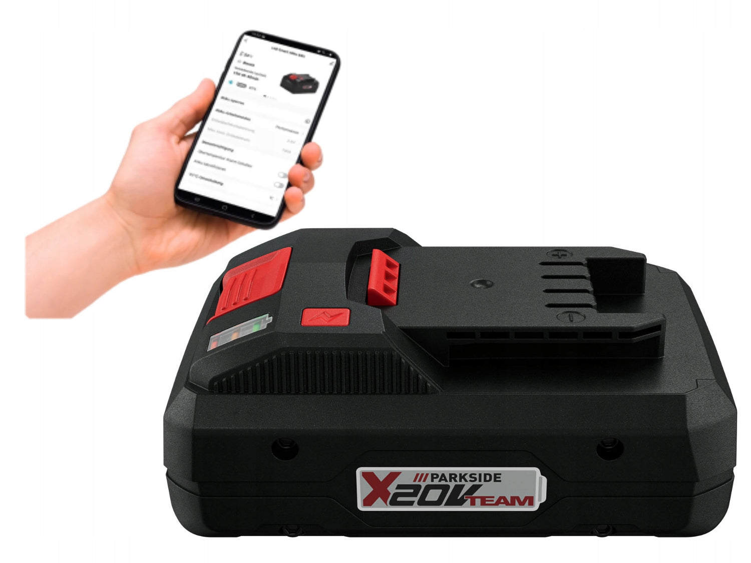 PARKSIDE PERFORMANCE Smart PAPS 20V 4 Ah Bluetooth 4Ah battery Brand Parkside