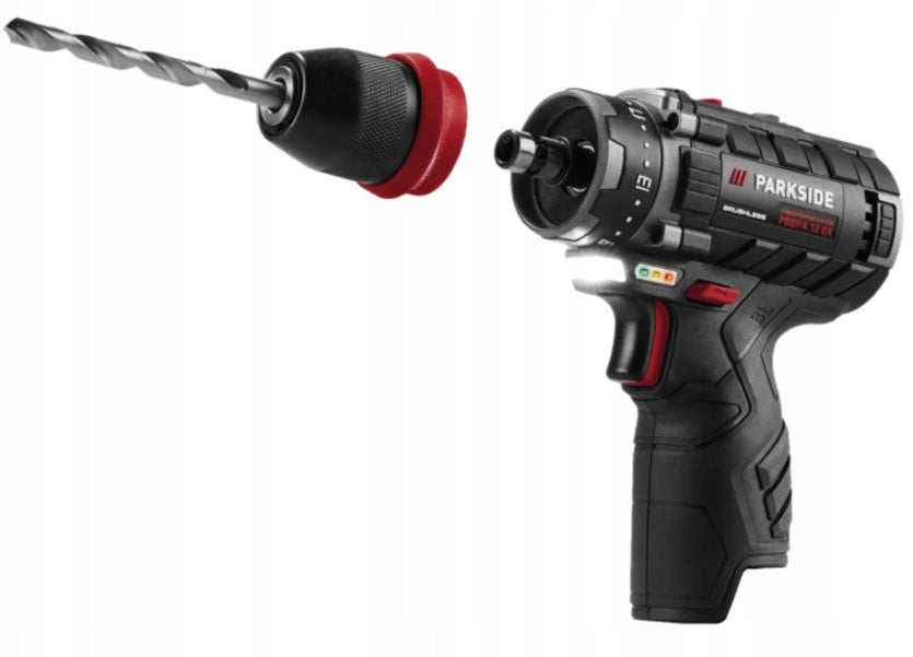 PARKSIDE PERFORMANCE screwdriver 35Nm PBSPA 12 E4 12V + 43x accessories + bag Packaging status original