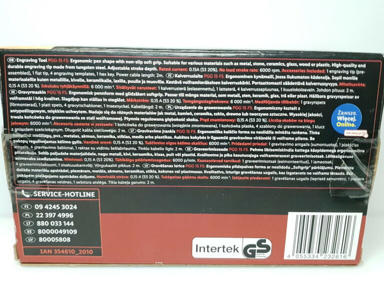PARKSIDE PGG 15 F5 ENGRAVING MACHINE Brand Performance