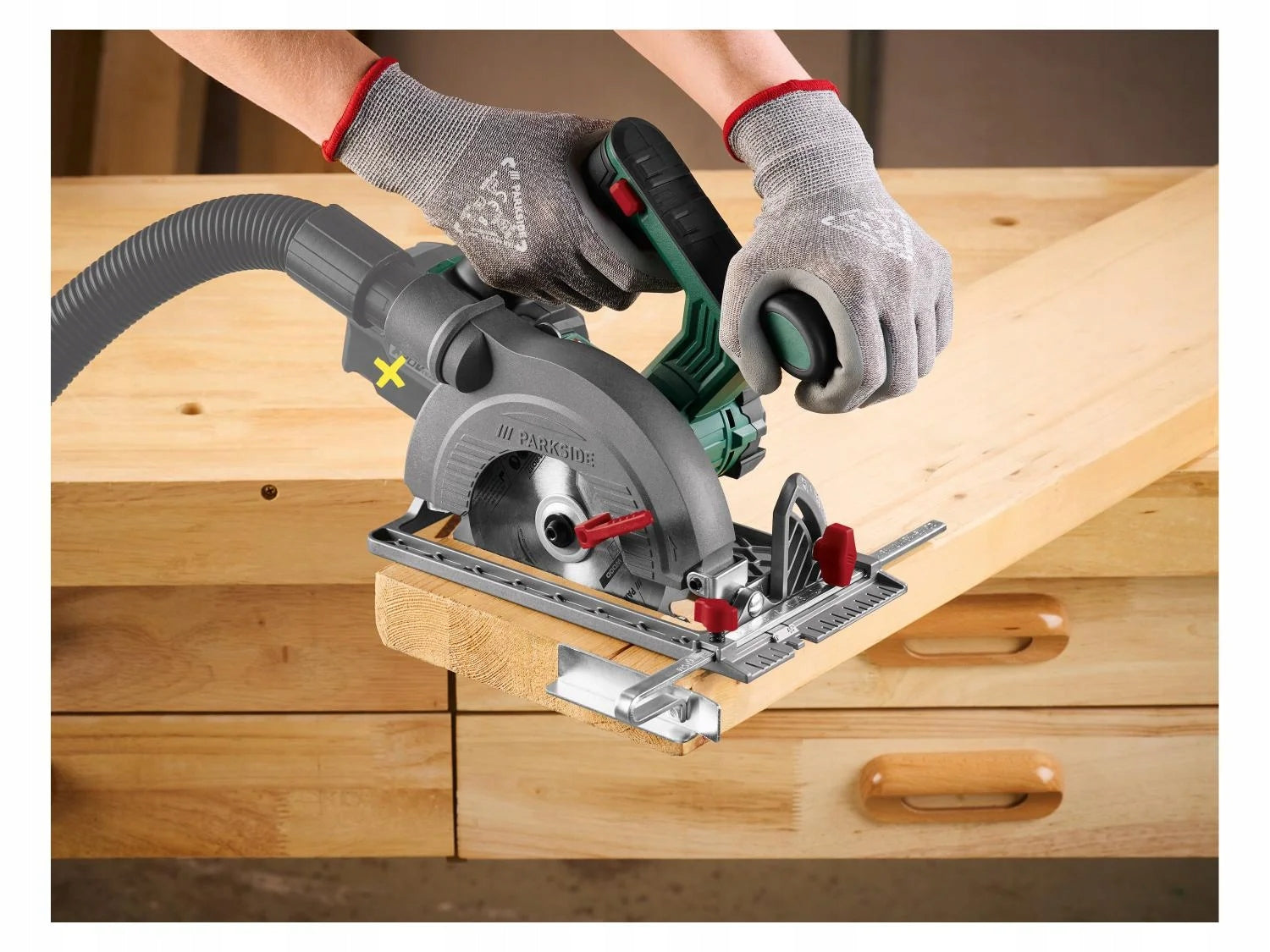 PARKSIDE PHKSA 20-Li C4 Cordless Circular Saw + SUITCASE Manufacturer code PHKSA 20-LI A2