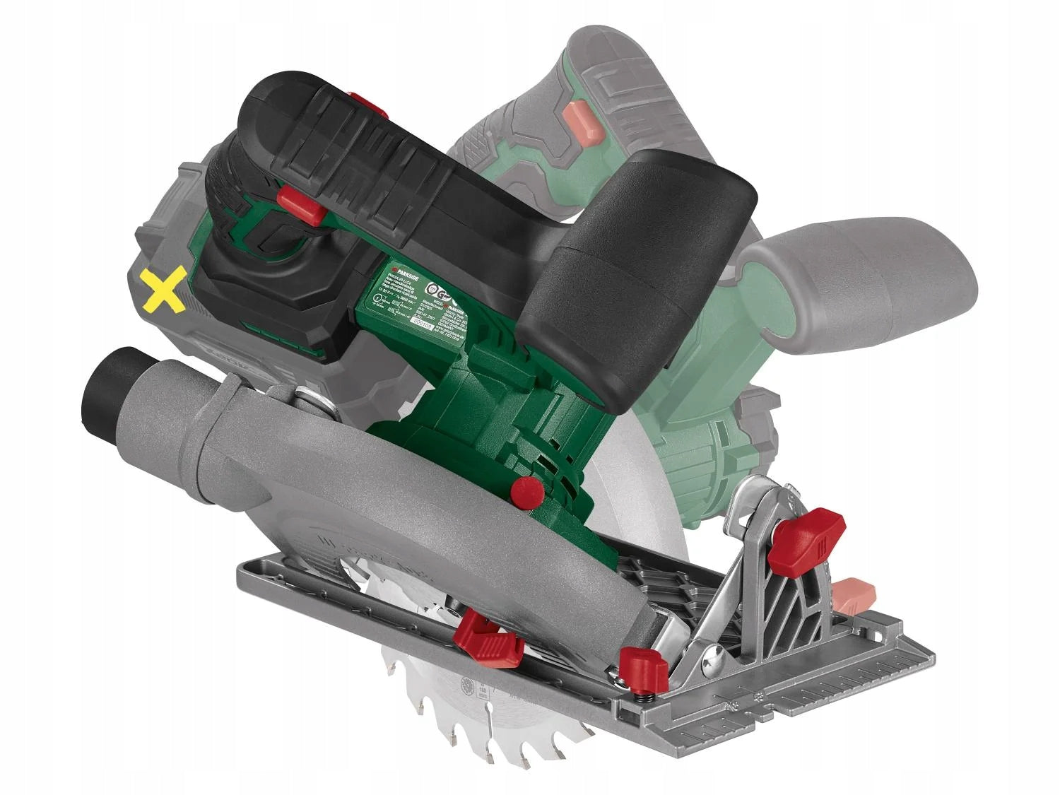 PARKSIDE PHKSA 20-Li C4 Cordless Circular Saw + SUITCASE Saw bore diameter 16 mm