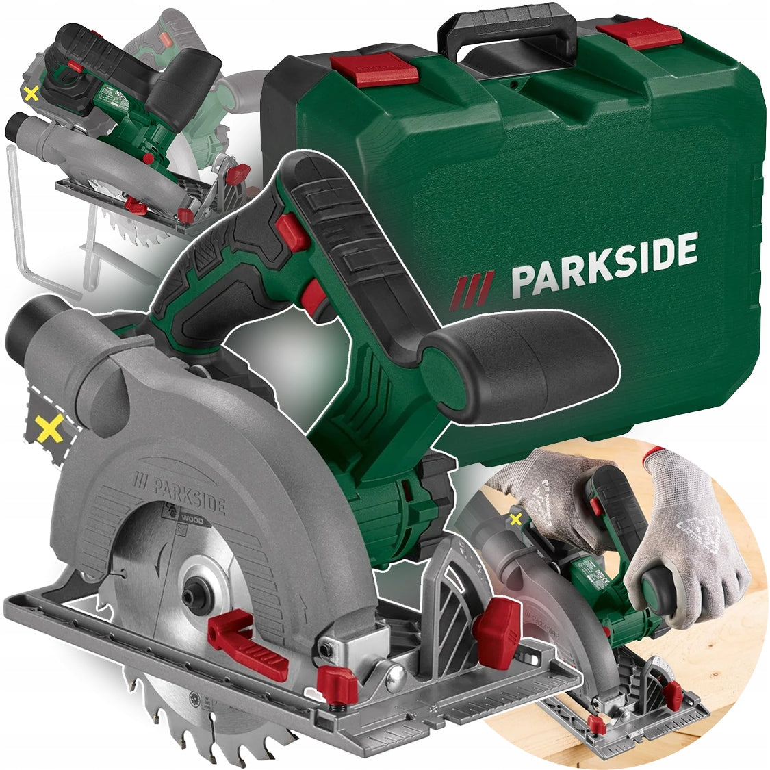 PARKSIDE PHKSA 20-Li C4 Cordless Circular Saw + SUITCASE