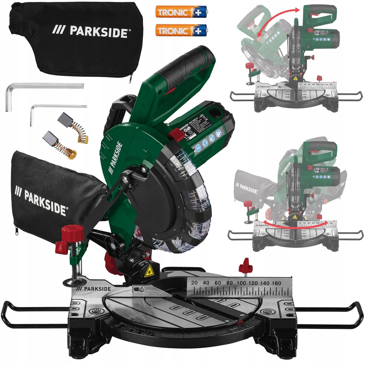 PARKSIDE PKS 1500 C4 BEVEL SAW FOR WOOD LASER + SHIELD