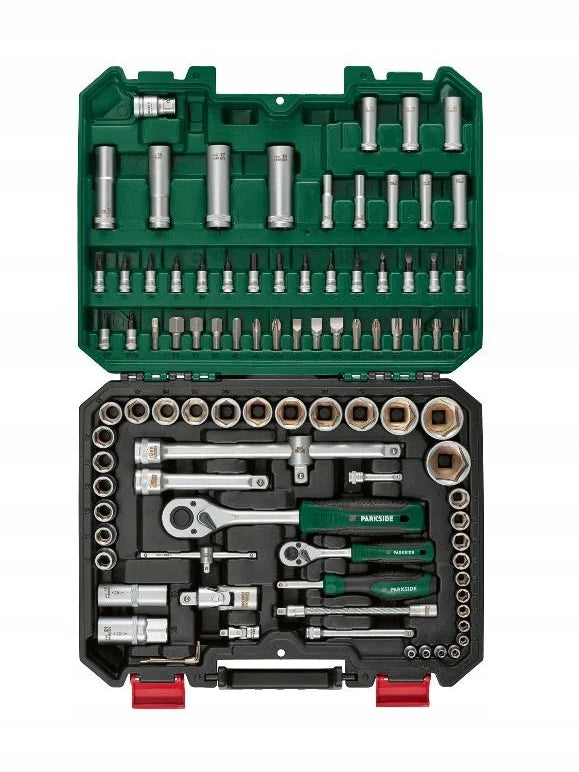 PARKSIDE Socket wrench set 94 pcs ratchet case with tools Manufacturer code 488307
