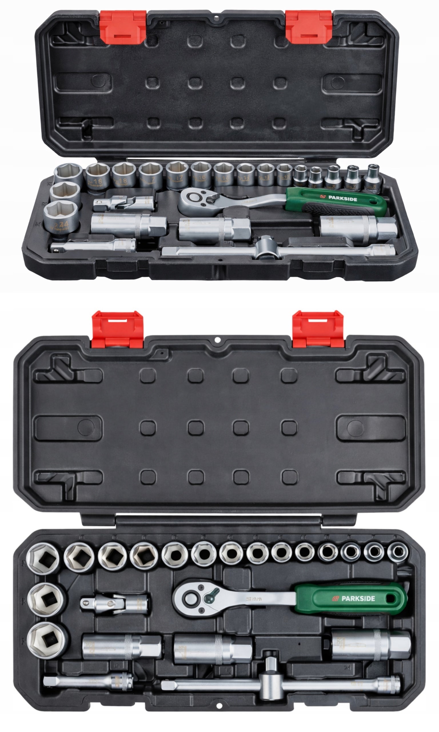 PARKSIDE Socket wrench set in case PSSS 24 A1 24 elements