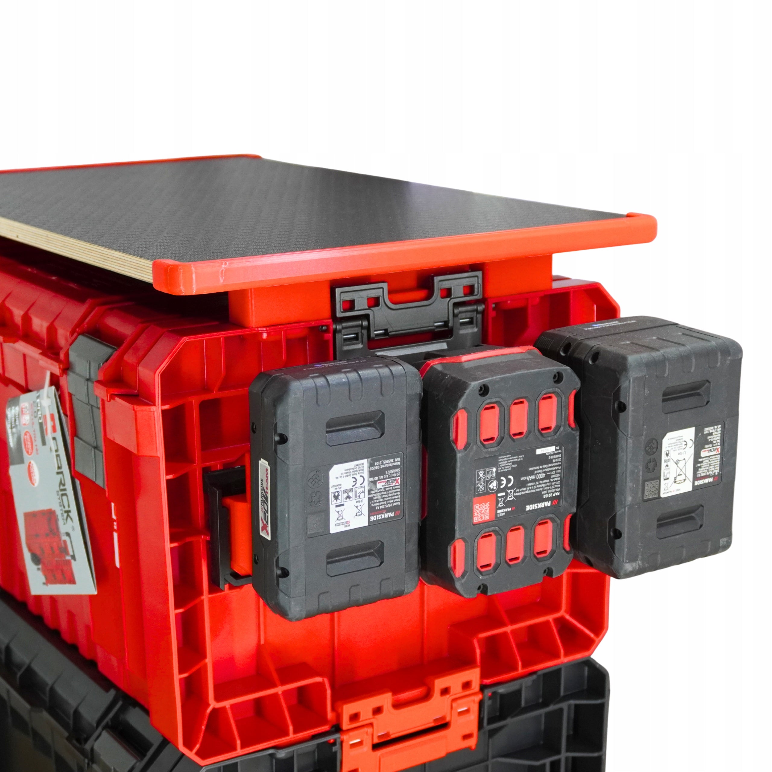 PARKSIDE X20V 20V Team Battery Holder for Qbrick Battery Box Packaging status original