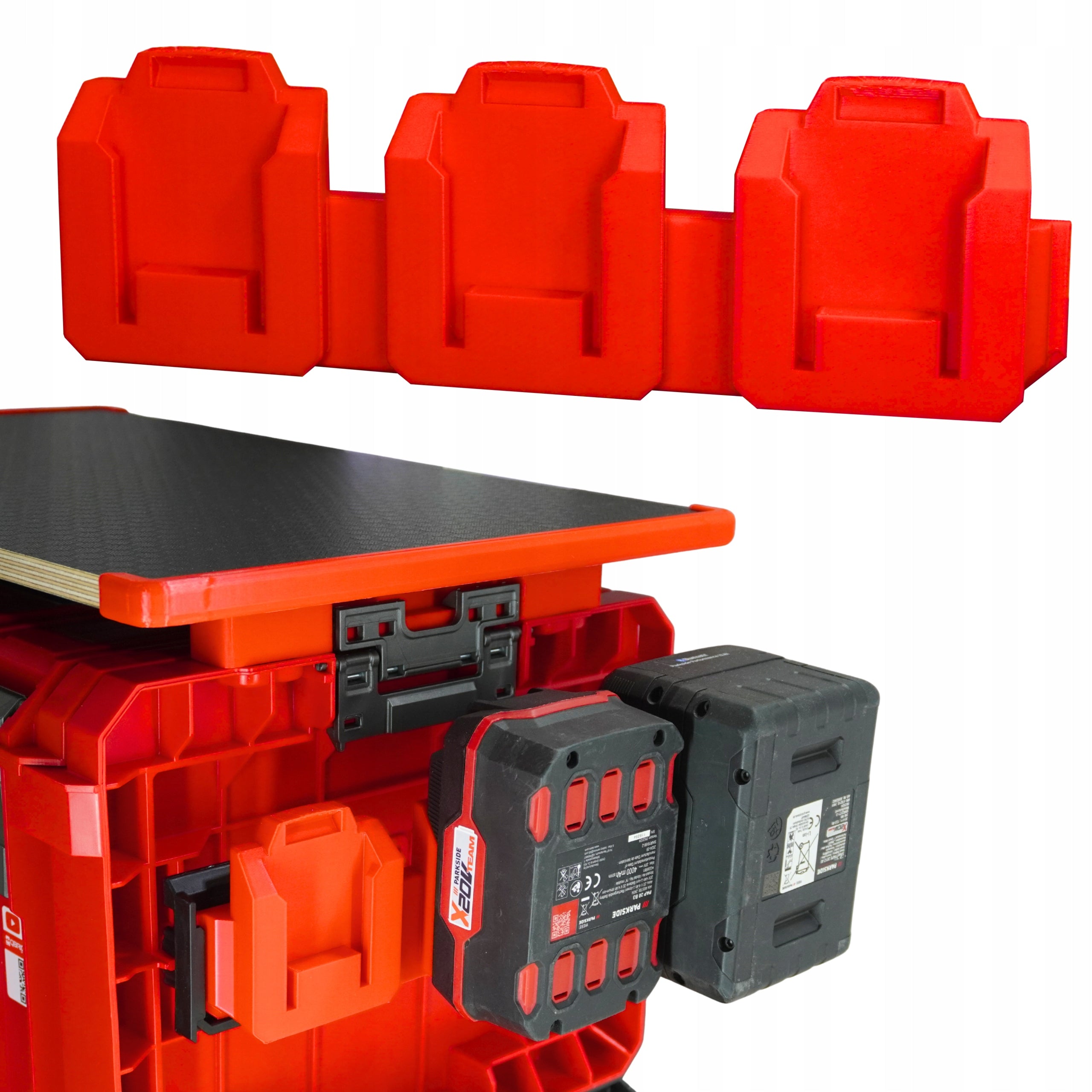 PARKSIDE X20V 20V Team Battery Holder for Qbrick Battery Box