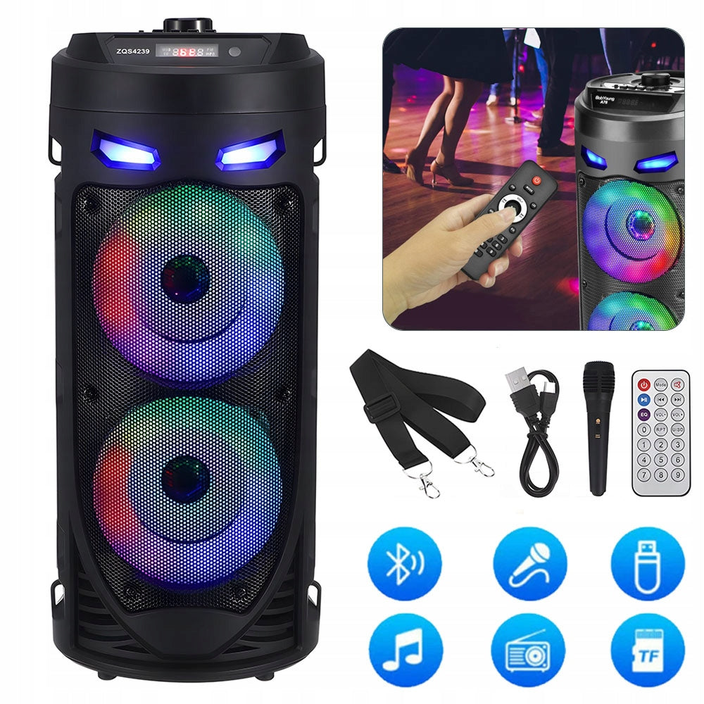 PARTY BLUETOOTH SPEAKER, PORTABLE KARAOKE DEVICE, BLUETOOTH SPEAKER