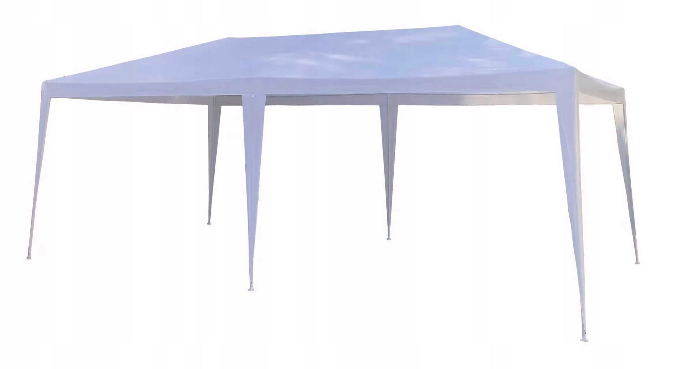 PARTY TENT GARDEN PAVILION 3x6m WATERPROOF WHITE 6 WALLS Color white