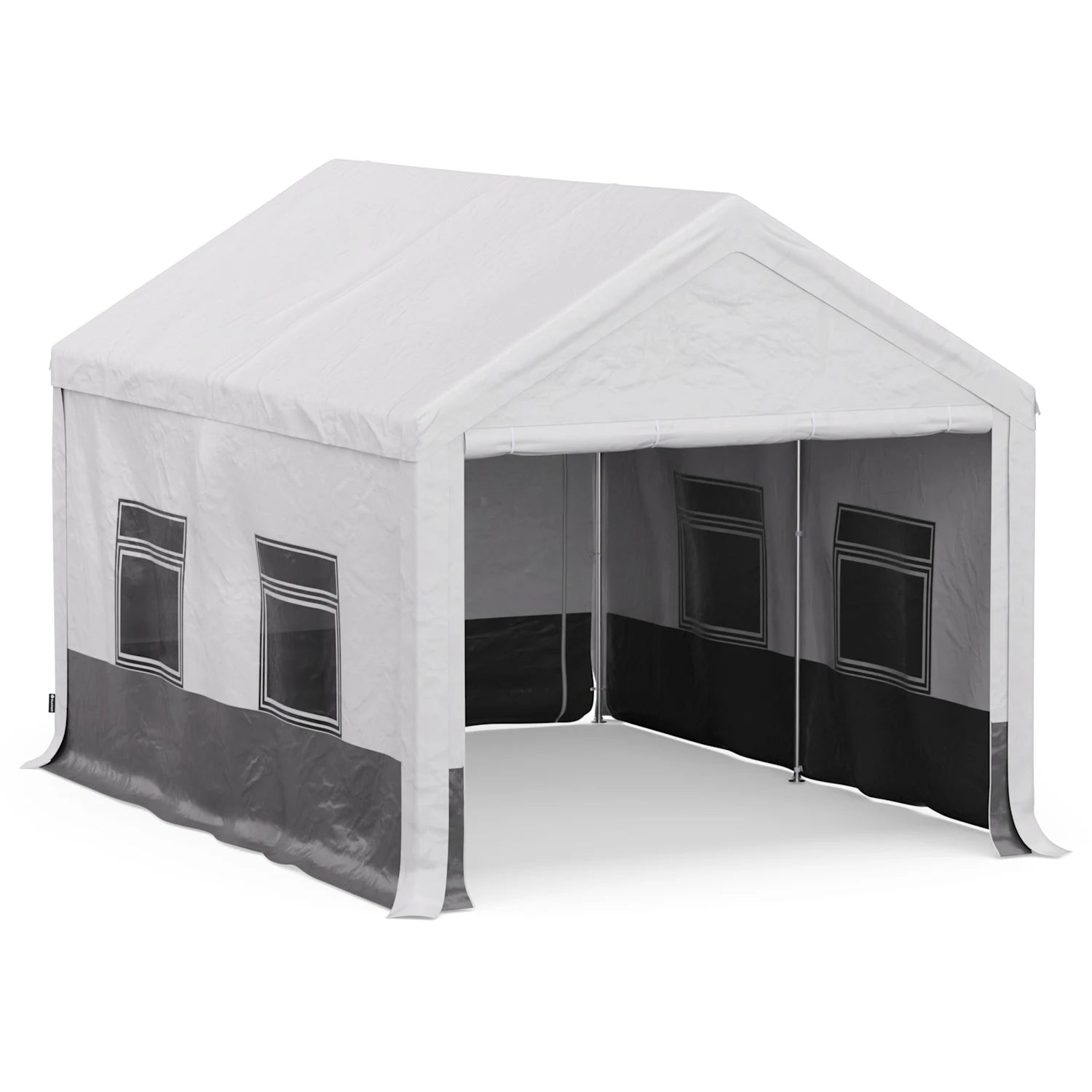 PARTY TENT GARDEN PAVILION WALL CURTAINS 400X296X280 CM STEEL