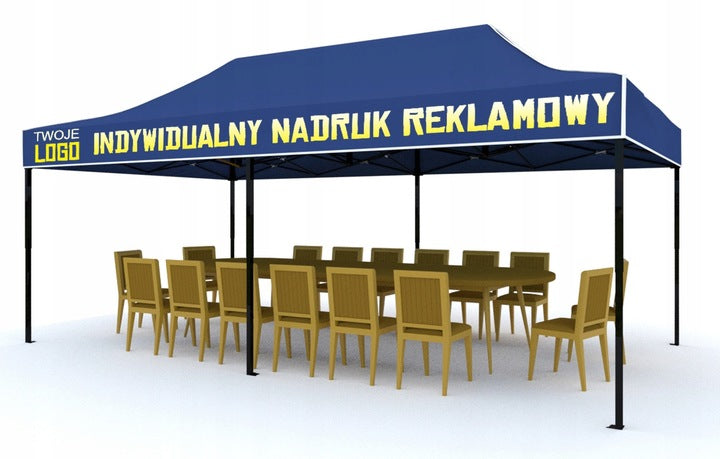 PARTY Tent with LOGO Express EVENT 3x6 GAZEBO WITH PRINT INSCRIPTION Manufacturer Rot Service