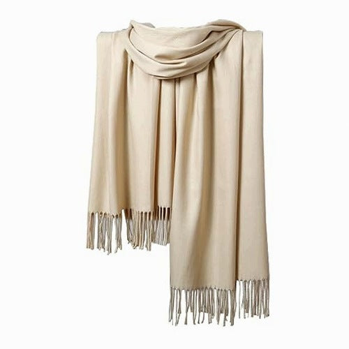 PASHMINA SCARF WOMEN'S WARM TABLE WITH FRINGES FOR WOMEN'S WEDDING