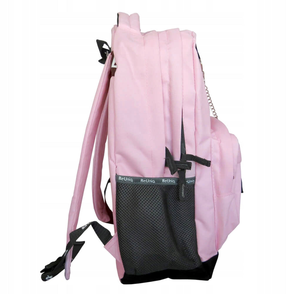 PASO BEUNIQ SCHOOL BACKPACK FOR GIRLS, LIGHT PINK, CHAIN EAN (GTIN) 5903162130330