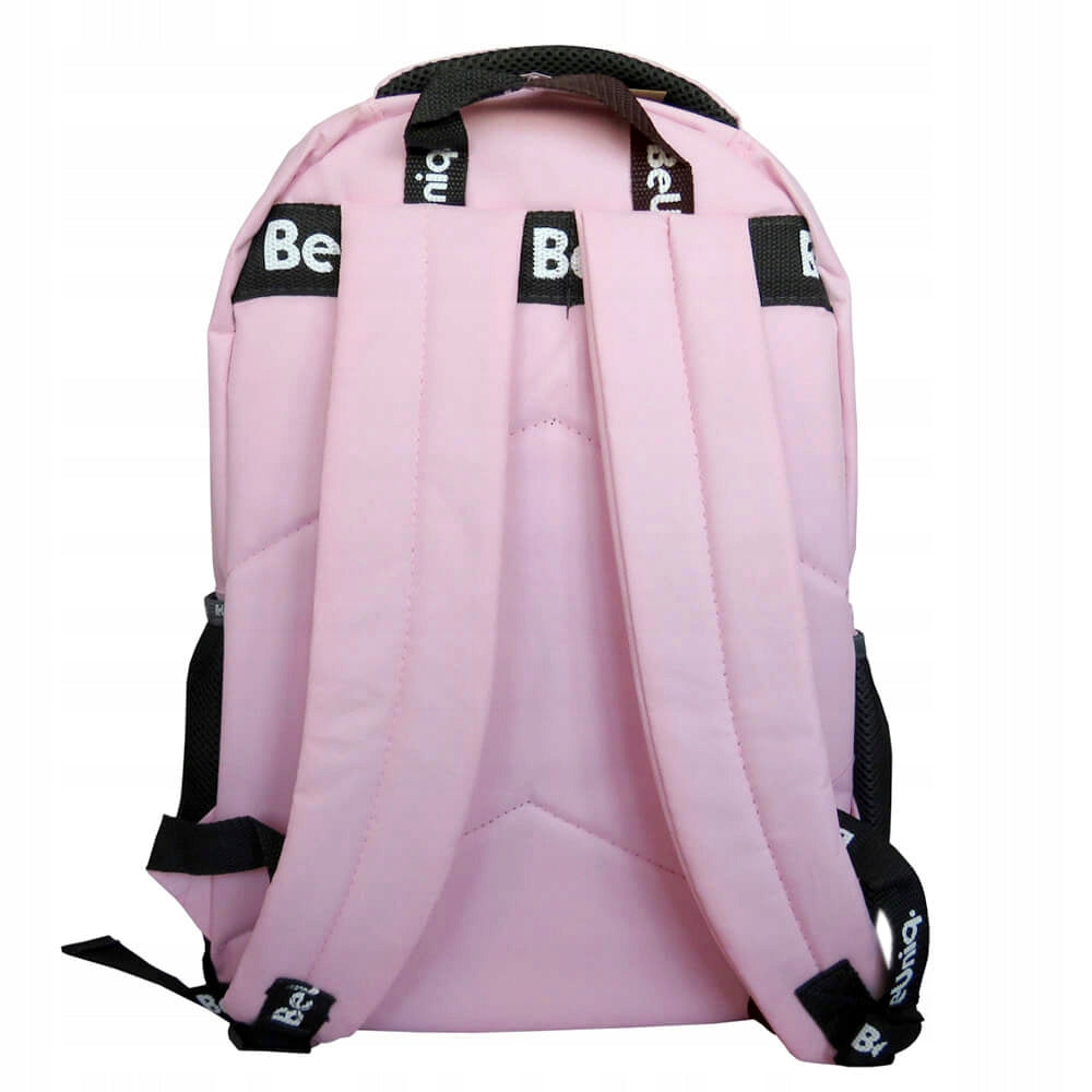 PASO BEUNIQ SCHOOL BACKPACK FOR GIRLS, LIGHT PINK, CHAIN Manufacturer code 5903162130330
