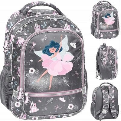 PASO SCHOOL BACKPACK FOR GIRLS BALLERINA UP TO 1ST CLASS 2-CHAMBER