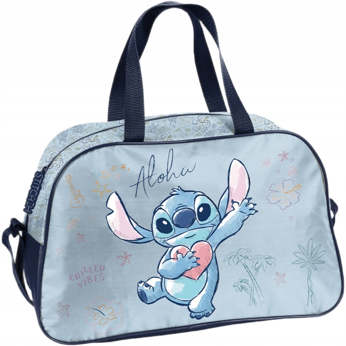 PASO Stitch Blue Aloha Sports Bag