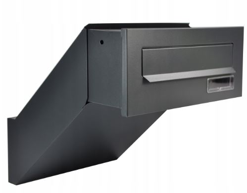 PASS-THROUGH LETTER BOX FOR BUILDING 26-42 cm ADJUSTABLE ANTHRACITE MATTE Manufacturer code Skrzynka na listy przelotowa antracyt
