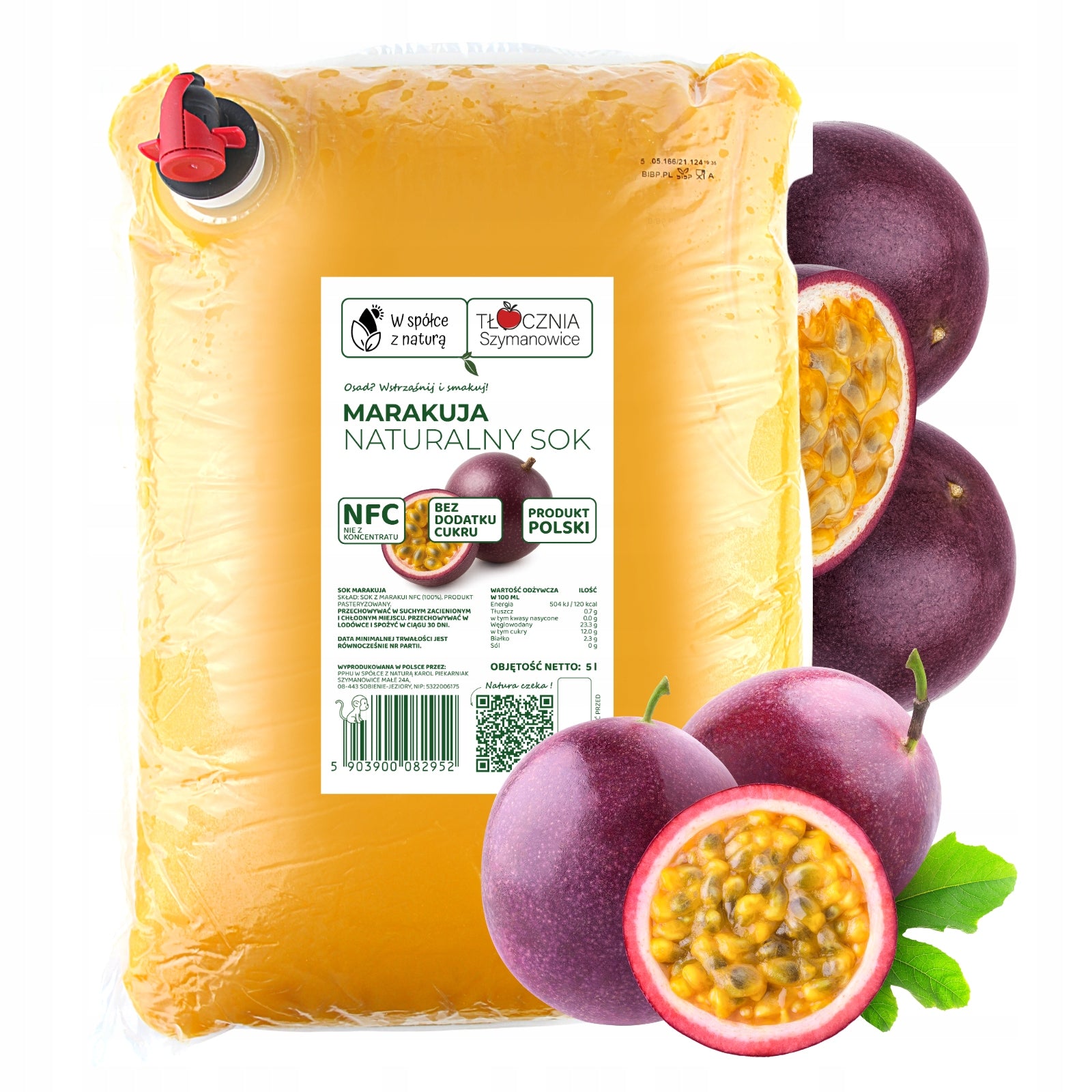 PASSION FRUIT JUICE PASSION FRUIT 100 EMBOSSED NFC 5L CHILDREN