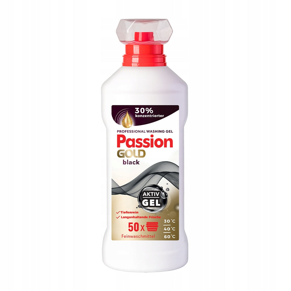 PASSION GOLD GEL D/WASH 2L BLACK PROFESSIONAL 50 WASHES