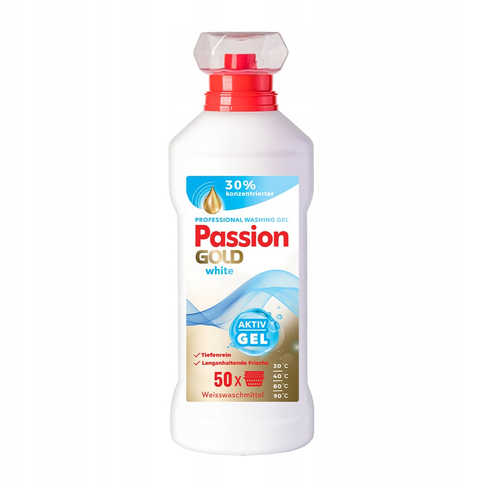 PASSION GOLD GEL D/WASH 2L WHITE PROFESSIONAL 50 WASHES
