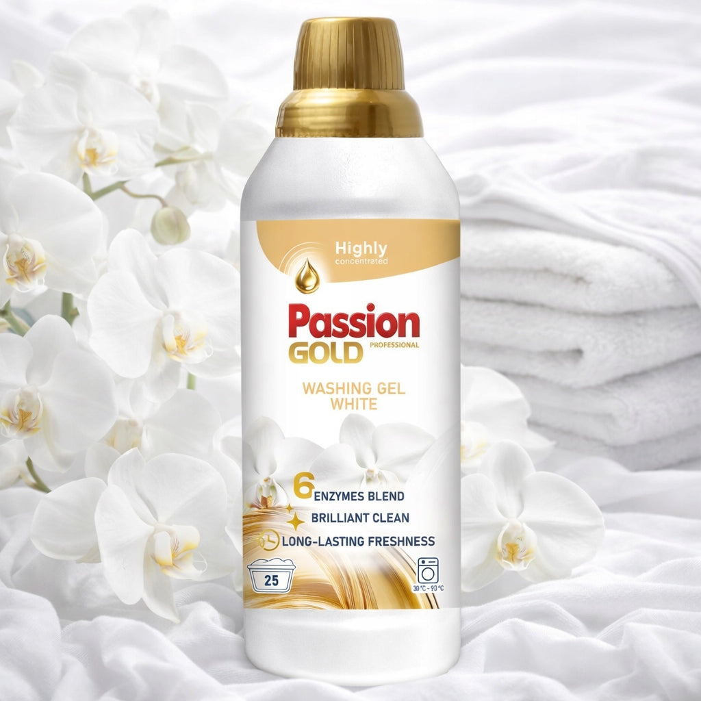 PASSION GOLD WHITE WASH GEL 1LITRE 25 WASHES PROFESSIONAL ACTIV WHITE Brand Passion Gold