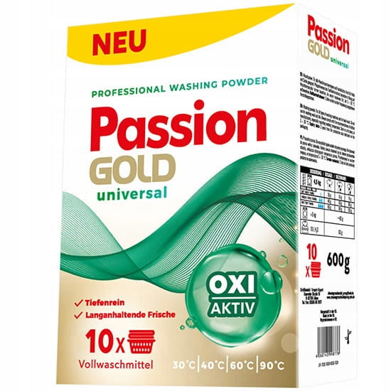 PASSION GOLD Washing Powder Universal 600 g