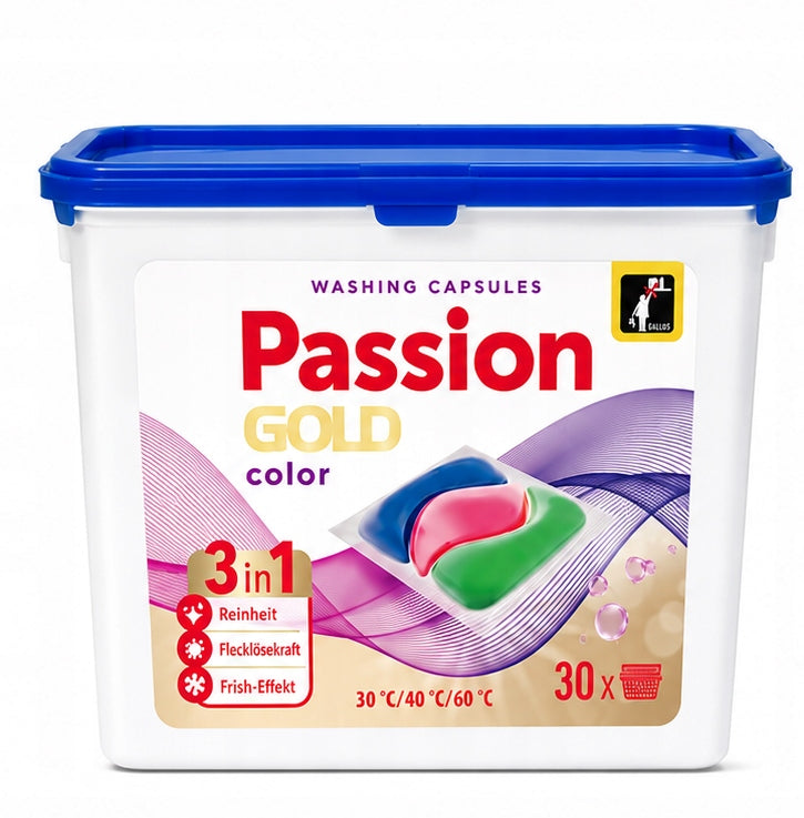 PASSION GOLD Washing capsules 3in1 Colour 1 op. - 30 pcs.