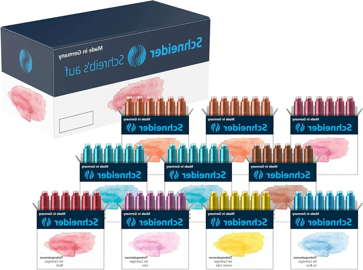 PASTEL INK CARTRIDGES FOR WRITING SORTED 60 PCS