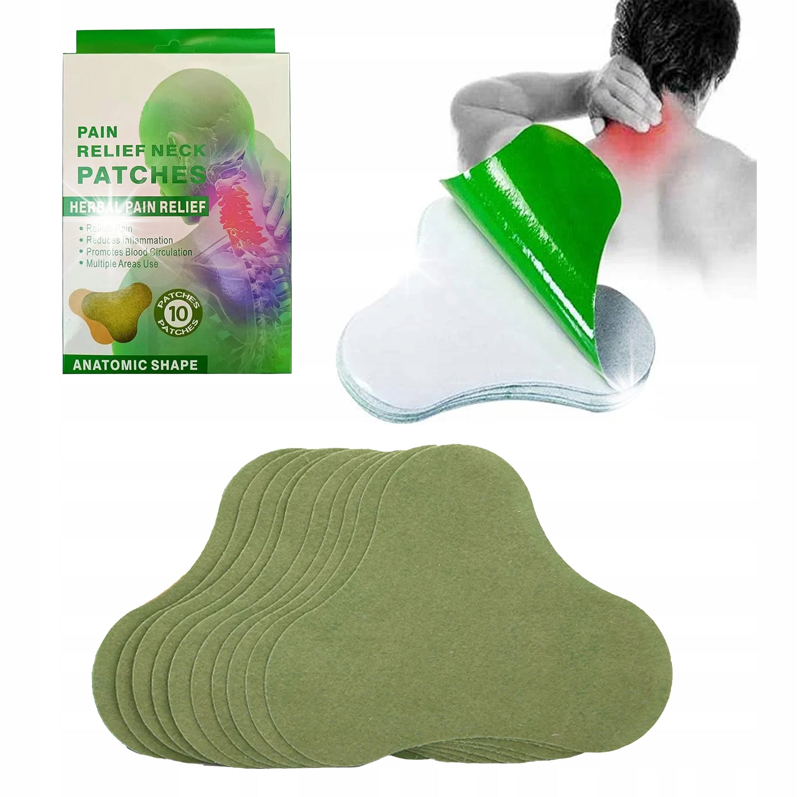 PATCHES WARMING ANALGESIC NECK AND NECK PAIN 10X13CM 10PCS