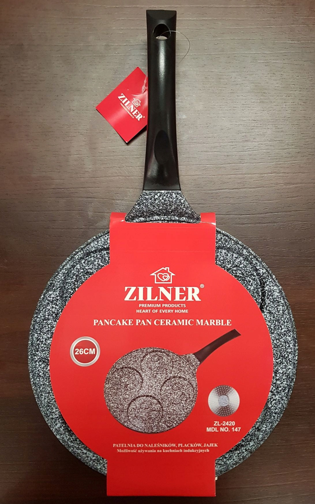 Zilner keptuvė blynams, 4 skirtingos formos, 26 cm