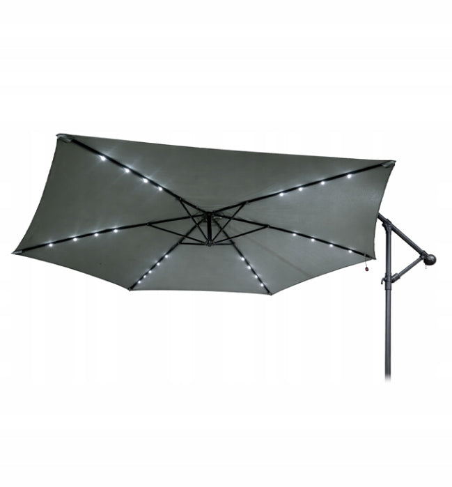 PATIO UMBRELLA WITH LED LIGHTS FOLDING WITH COVER Manufacturer GardenLine