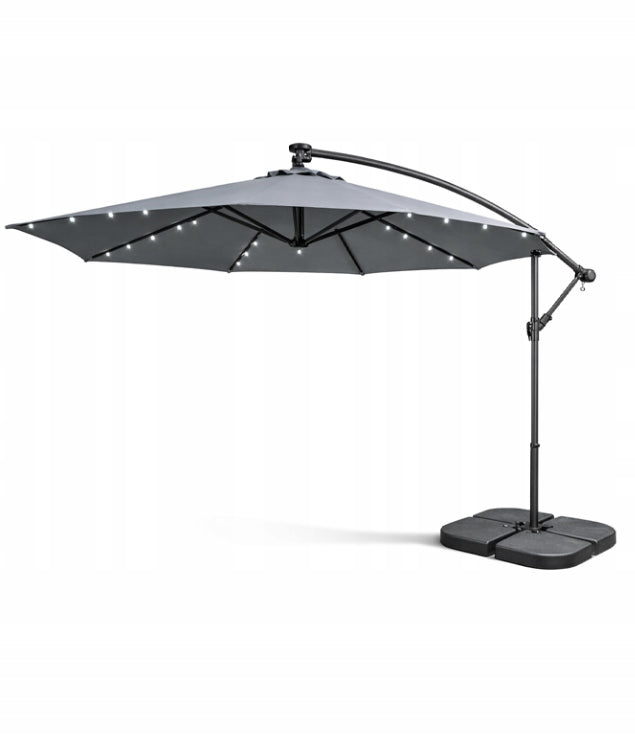PATIO UMBRELLA WITH LED LIGHTS FOLDING WITH COVER Packaging status original