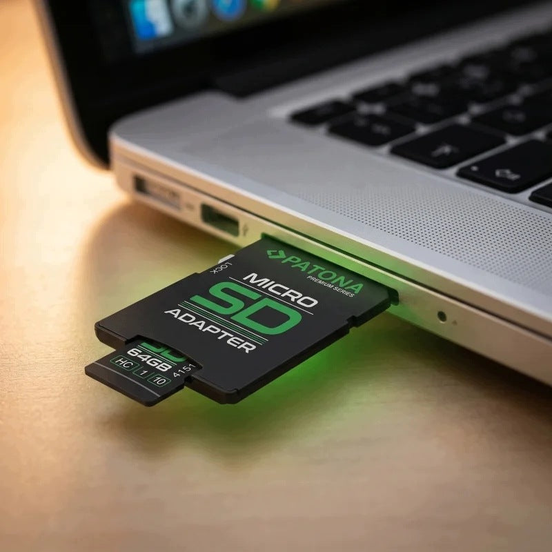 PATONA Premium Micro SD 64 GB Class 10 U1 Memory Card with SD Adapter Manufacturer code 4151