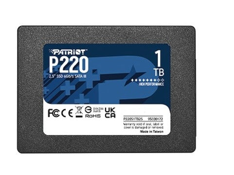 PATRIOT 1TB P220 SATA3 2.5'' 550/500 MB/s SSD