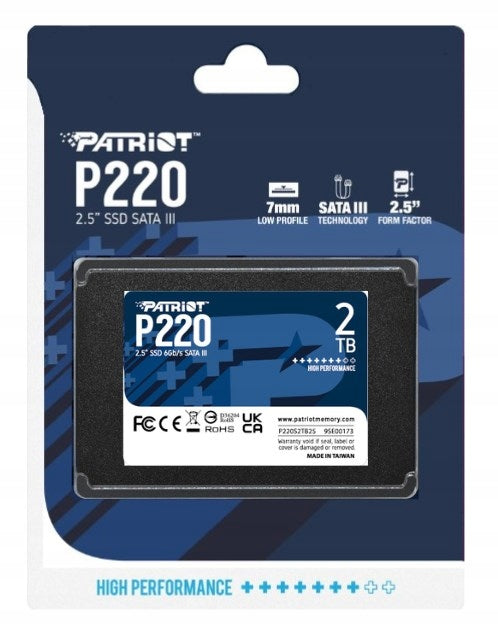 PATRIOT 2TB P220 SATA III 2.5'' SSD