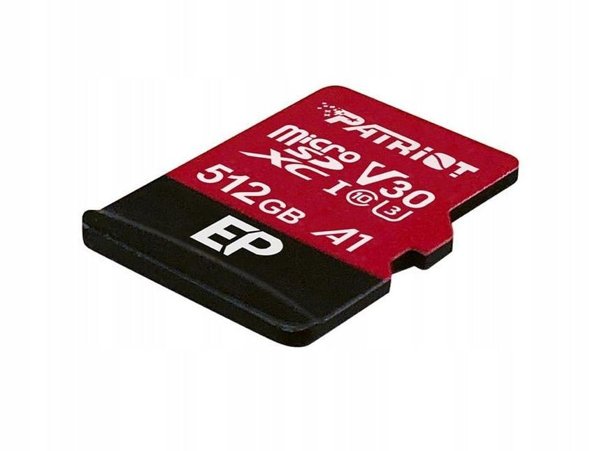 PATRIOT EP 512 GB micro SD XC CL10 UHS U3 A1 V30 Card capacity 512 GB