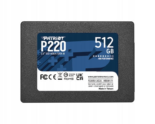 PATRIOT P220/512GB SSD/2.5" SATA/3R