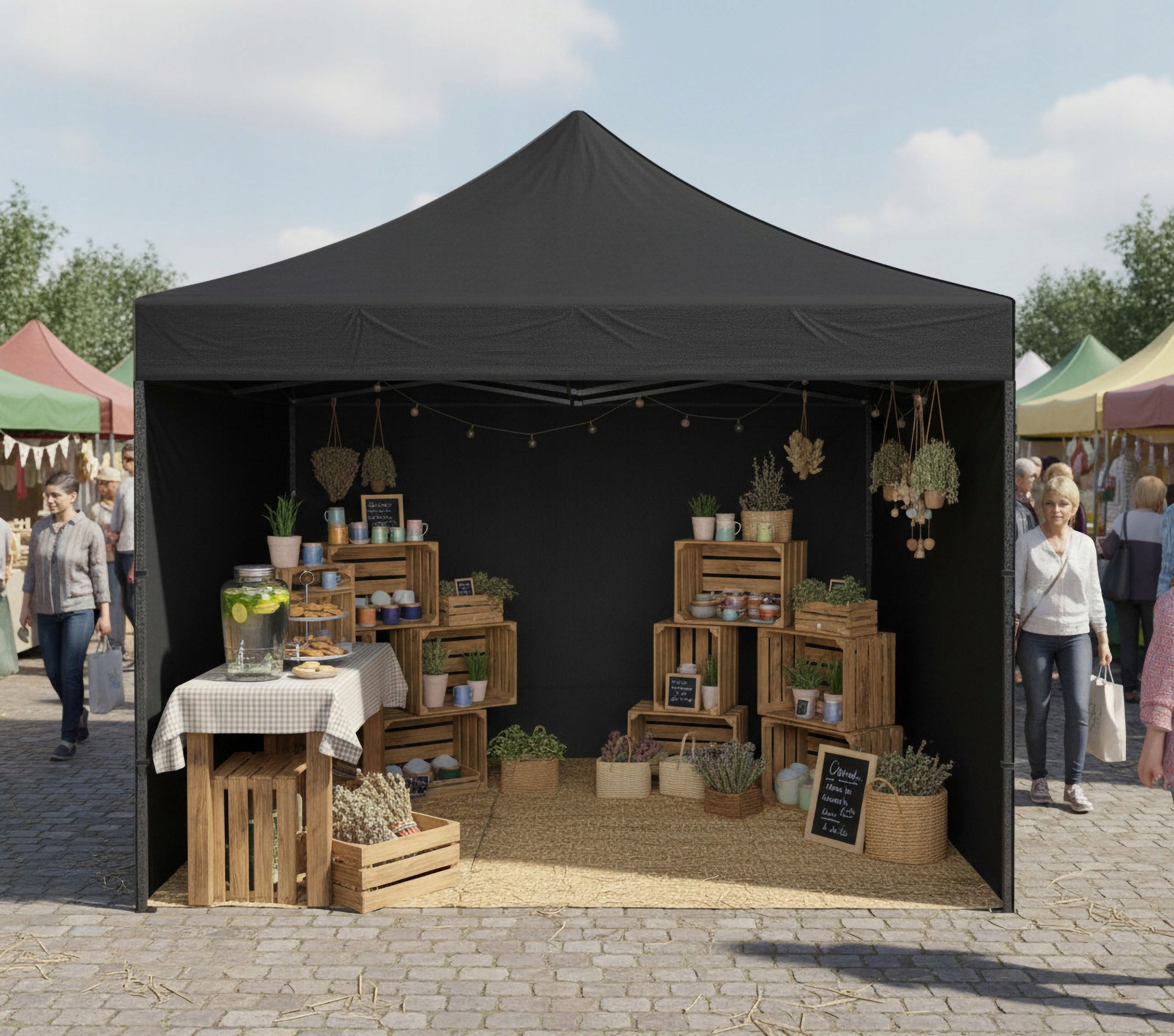 PAVILION COMMERCIAL GARDEN TENT 3x3m EXPRESS MARKET CATERING BAG Packaging status original
