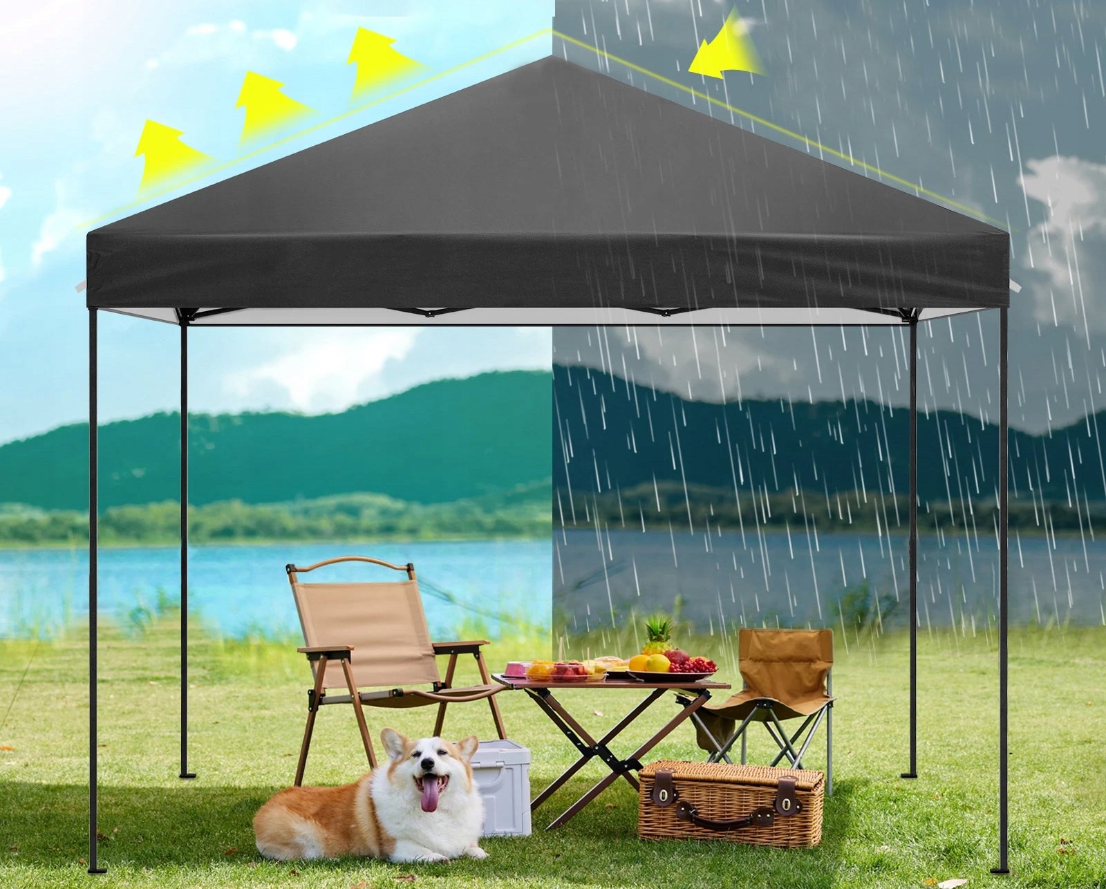 PAVILION GARDEN TENT COMMERCIAL CATERING EXPRESS PARTY 3x3M Packaging status original