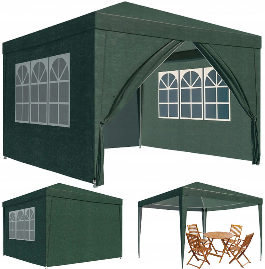 PAVILION GARDEN TENT COMMERCIAL Catering For Garden 3x3 Windows 4 Walls Manufacturer Stator